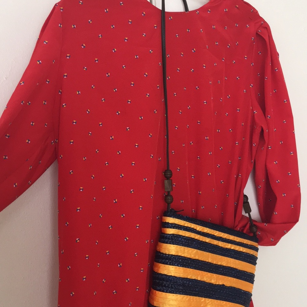Nice red knee length causal dress